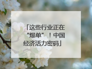 这些行业正在“爆单”！中国经济活力密码