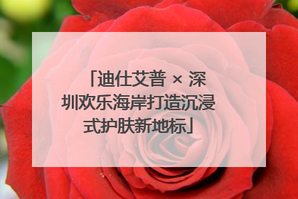 迪仕艾普 × 深圳欢乐海岸打造沉浸式护肤新地标