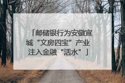 邮储银行为安徽宣城“文房四宝”产业注入金融“活水”