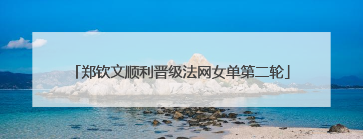 郑钦文顺利晋级法网女单第二轮
