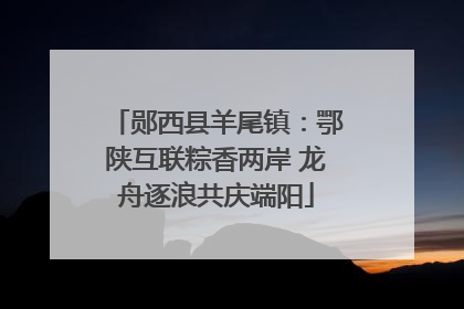 郧西县羊尾镇：鄂陕互联粽香两岸 龙舟逐浪共庆端阳