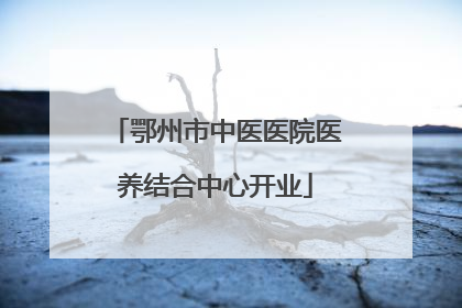 鄂州市中医医院医养结合中心开业