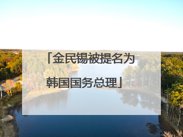 金民锡被提名为韩国国务总理