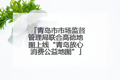 青岛市市场监督管理局联合高德地图上线“青岛放心消费公益地图”