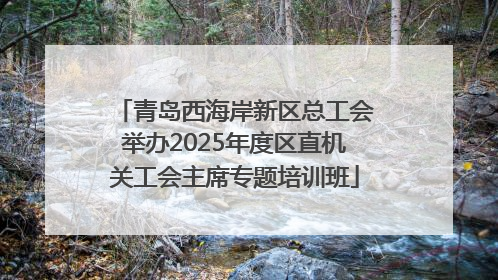 青岛西海岸新区总工会举办2025年度区直机关工会主席专题培训班