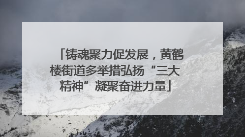 铸魂聚力促发展，黄鹤楼街道多举措弘扬“三大精神”凝聚奋进力量
