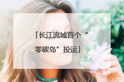 长江流域首个“零碳岛”投运