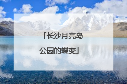 长沙月亮岛公园的蝶变