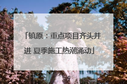 镇原：重点项目齐头并进 夏季施工热潮涌动