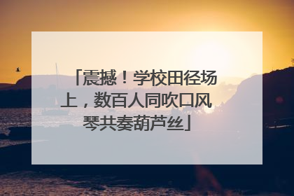 震撼！学校田径场上，数百人同吹口风琴共奏葫芦丝
