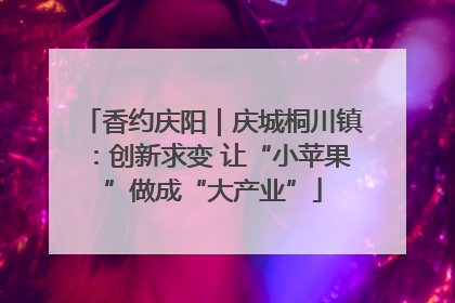 香约庆阳｜庆城桐川镇：创新求变 让“小苹果”做成“大产业”