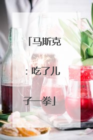 马斯克：吃了儿子一拳