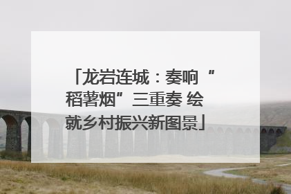 龙岩连城：奏响“稻薯烟”三重奏 绘就乡村振兴新图景