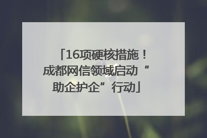 16项硬核措施！成都网信领域启动“助企护企”行动