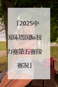 2025中国环塔国际拉力赛第五赛段赛况