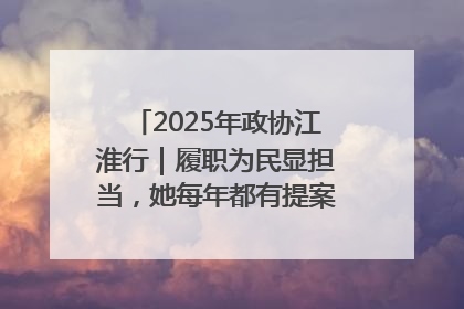 2025年政协江淮行｜履职为民显担当，她每年都有提案被评为“优秀”