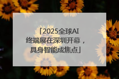 2025全球AI终端展在深圳开幕，具身智能成焦点