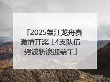2025望江龙舟赛激情开桨 14支队伍劈波斩浪迎端午