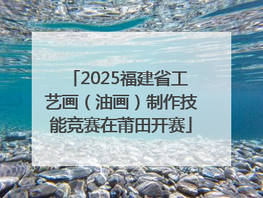 2025福建省工艺画（油画）制作技能竞赛在莆田开赛