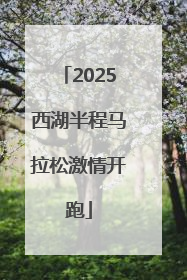2025西湖半程马拉松激情开跑