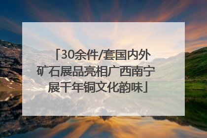 30余件/套国内外矿石展品亮相广西南宁 展千年铜文化韵味