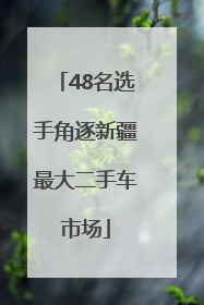 48名选手角逐新疆最大二手车市场