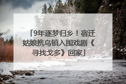 9年逐梦归乡！宿迁姑娘携乌镇入围戏剧《寻找戈多》回家