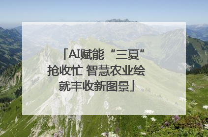 AI赋能“三夏”抢收忙 智慧农业绘就丰收新图景